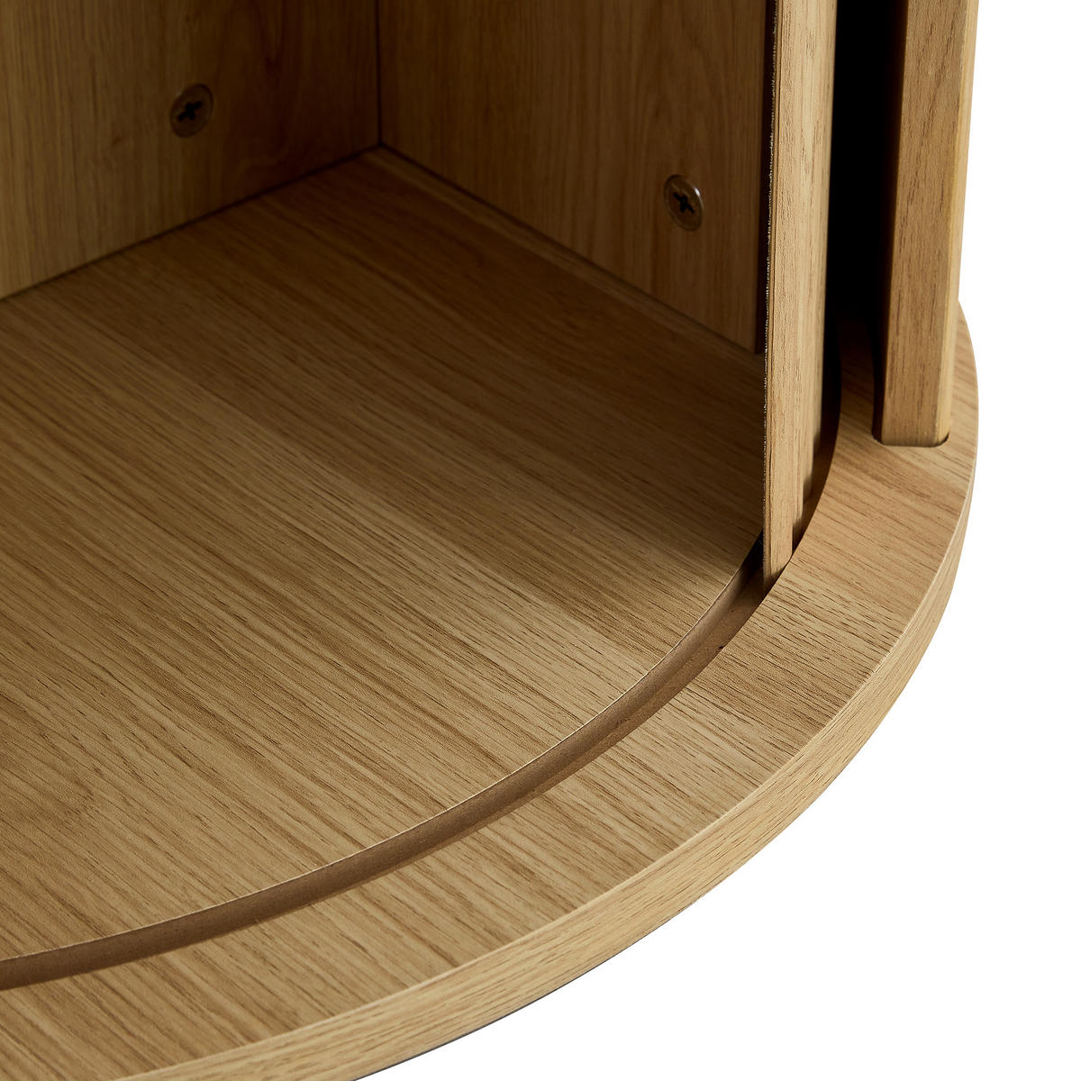 ESSTISCH Rund 115/74 cm mit Stauraum DE-40056 Holzoptik - Naturfarben, Holzwerkstoff (115/115/74cm) - ComfortXL