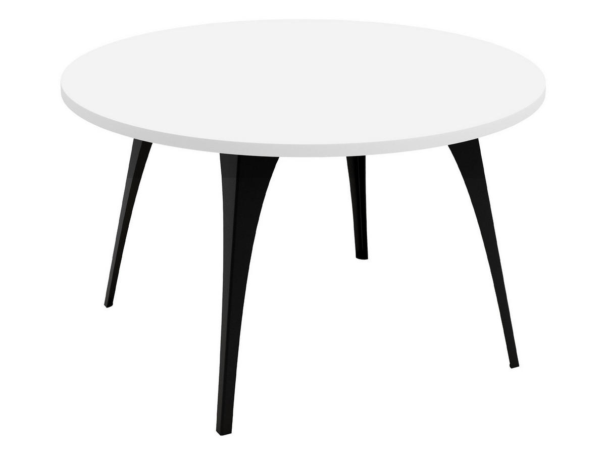 COUCHTISCH Frida - Schwarz/Weiß, Holzwerkstoff/Metall (75/75/45cm) - MIRJAN24