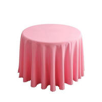 TISCHDECKE Rund 240 cm Pink - Rosa, Textil (240/240/1.5cm)
