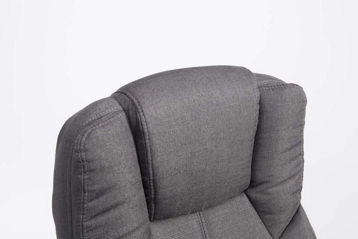 BÜROSTUHL Xavier Two, Stoffbezug Dunkelgrau - Dunkelgrau, Textil/Metall (62/125/70cm) - TPFLiving