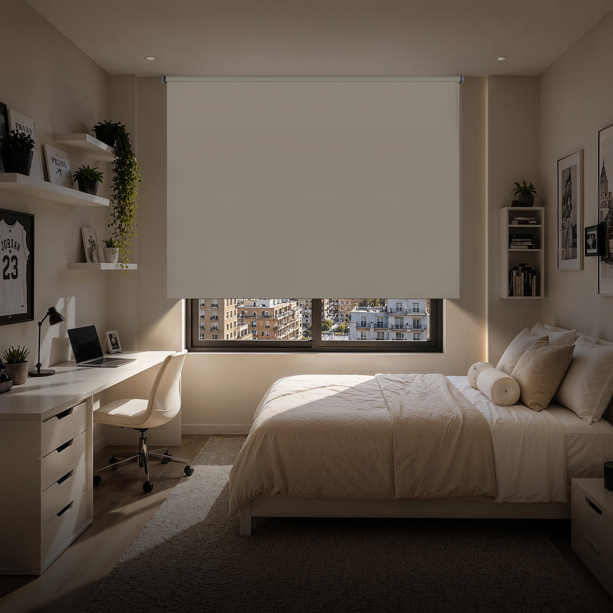 VERDUNKELUNGSROLLO Moon Braun, 180x180 cm - Braun, Kunststoff (180/180cm) - STORESDECO