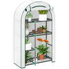 GEWÄCHSHAUS, 100L x 45B x 160H cm - Weiß, Kunststoff/Metall (45/160/100cm) - Outsunny
