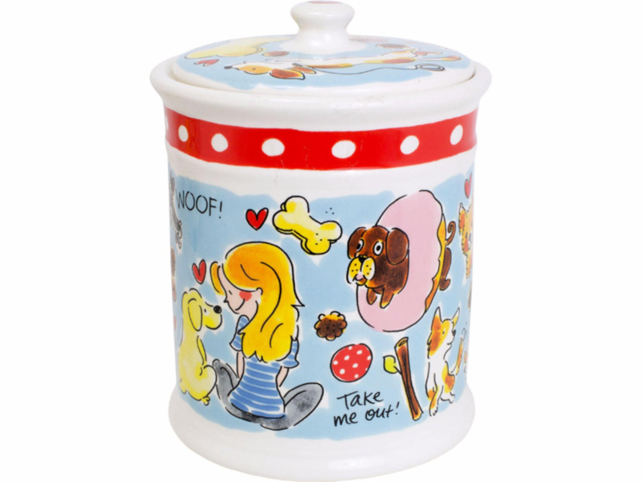 VORRATSDOSE Zuhause ist da, wo mein Hund ist in Bunt - 22,5cm - Multicolor, Keramik (16/22/16cm) - Blond Amsterdam