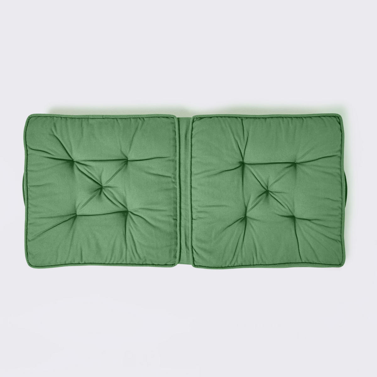 REISEKISSEN grün 50/50/10 cm – Klappkissen Baumwolle - Grün, Textil (50/50/12cm) - Homescapes