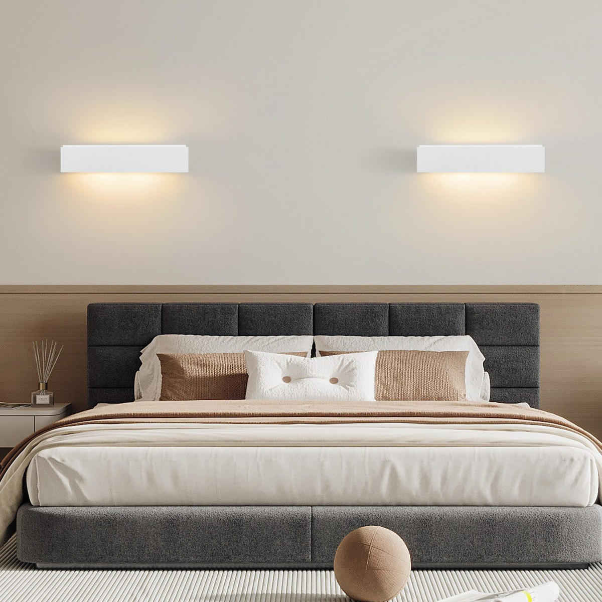 LED - WANDLEUCHTE Seemoran 7.5/8.5/35.5 cm - Weiß, Metall (7.5/8.5/35.5cm) - ZMH