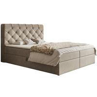 BETT Beige FOX 7 120x200 cm - Beige, Textil (120/200cm) - Sepro Meble