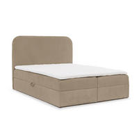 BOXBETT Amador Premium - Beige, Holzwerkstoff/Textil (180/220cm) - Fun Möbel