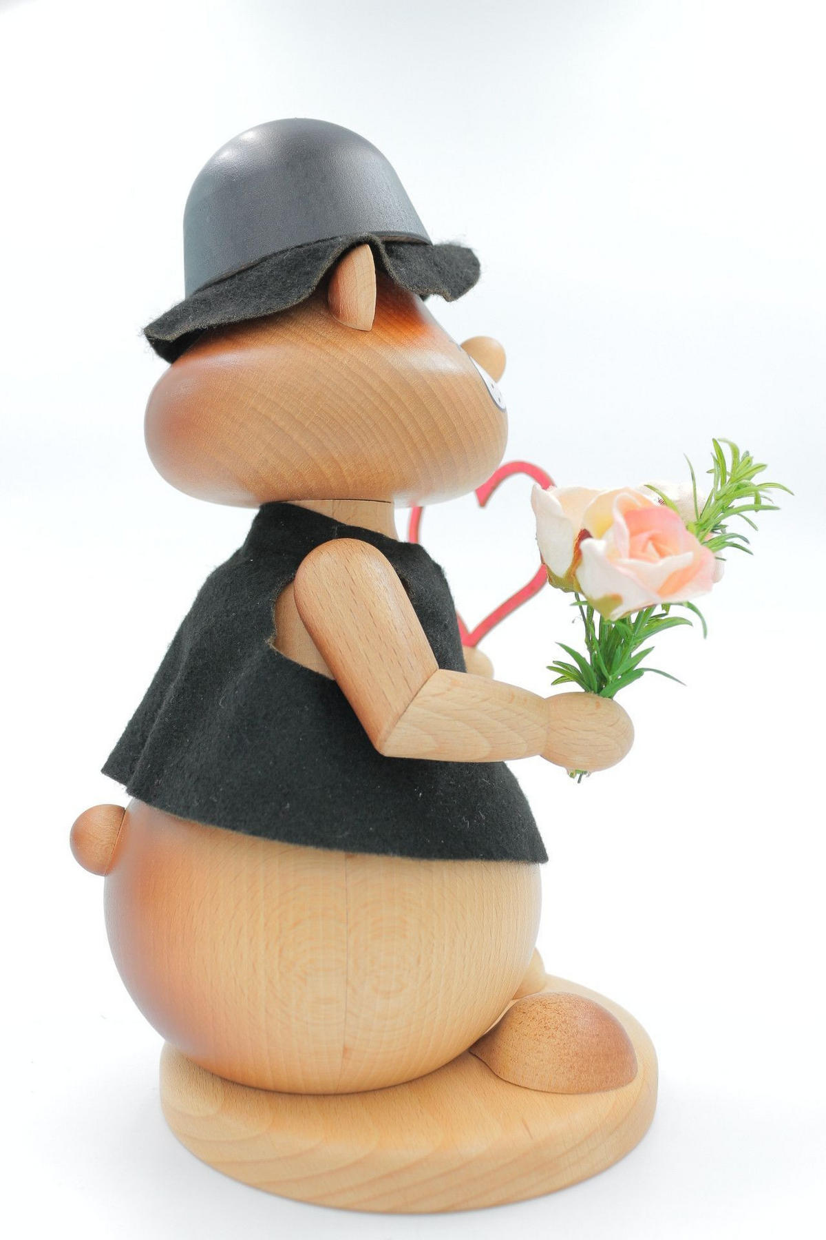 RAUCHFIGUR Hamster Romantiker 24 cm - Multicolor, Holz (15/1/0.1cm)