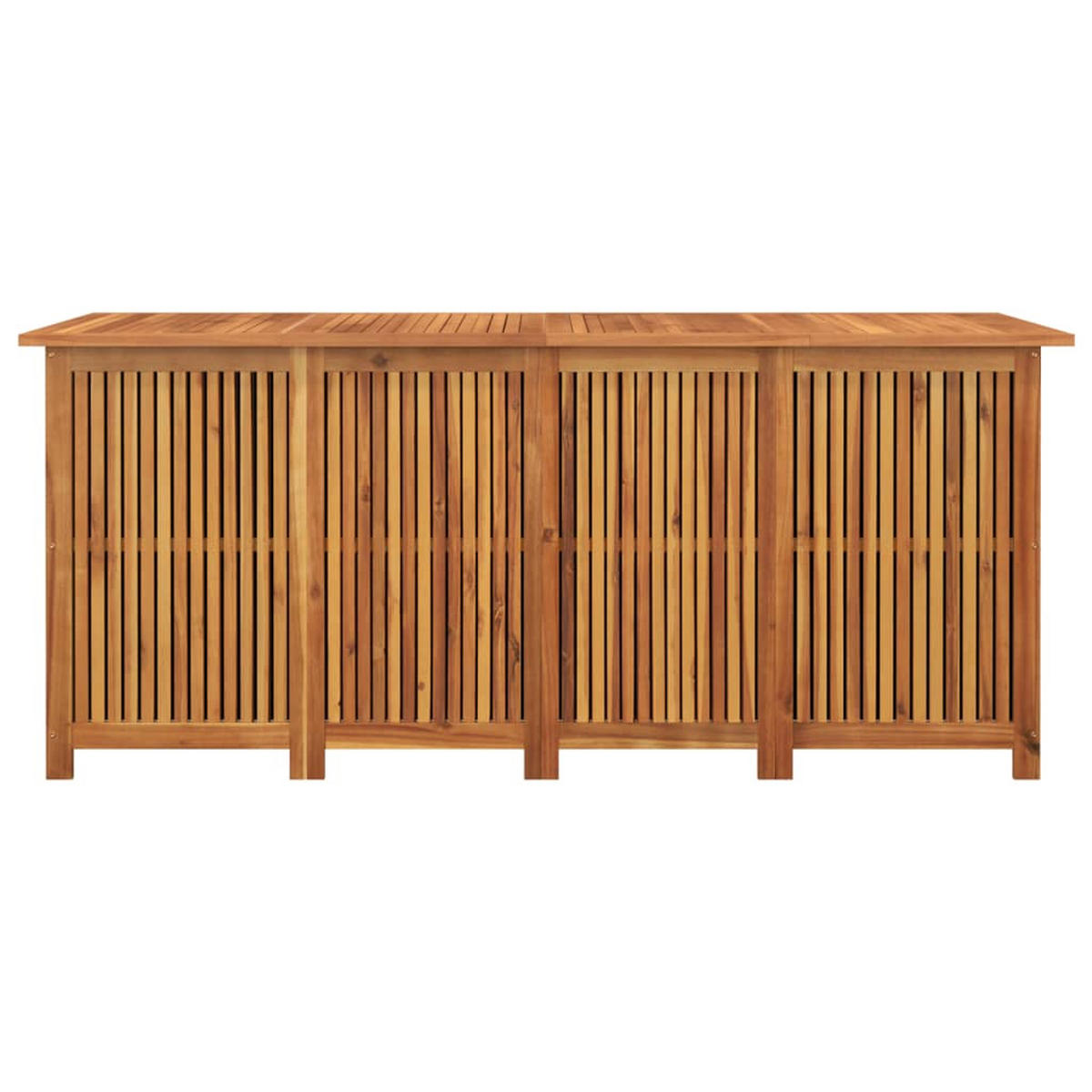 GARTENBOX 175x80x75 cm Massivholz Akazie - Braun, Holz (175/75/80cm) - furnicato