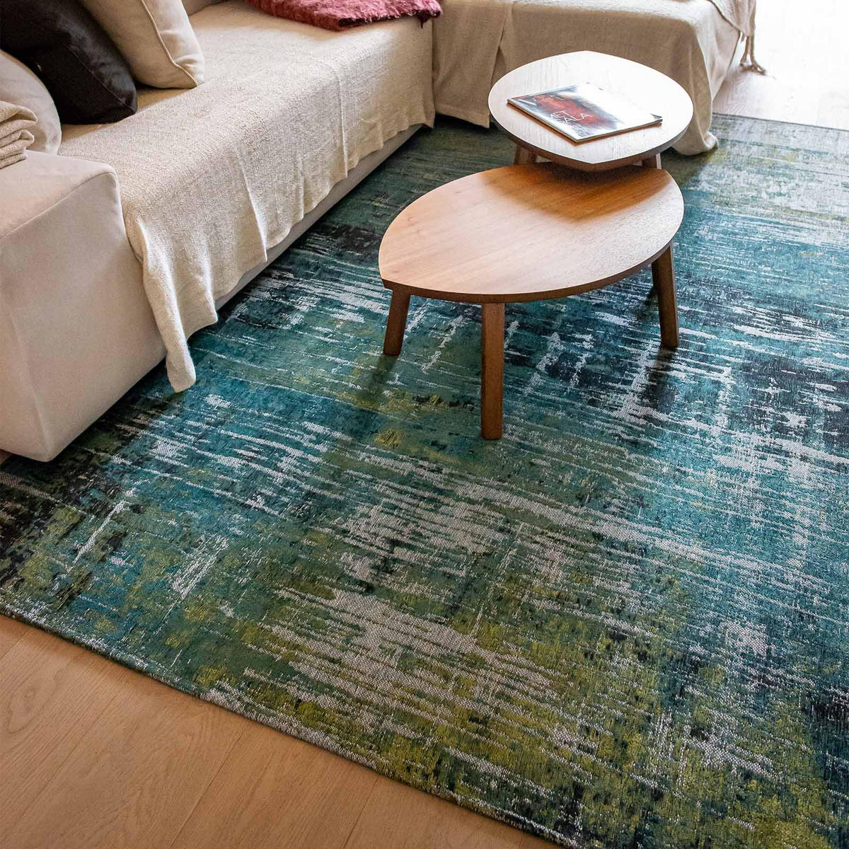 TEPPICH In-/Outdoor Flachgewebe VALLEY BAY x cm - Blau, Textil (80/150cm) - Novatrend