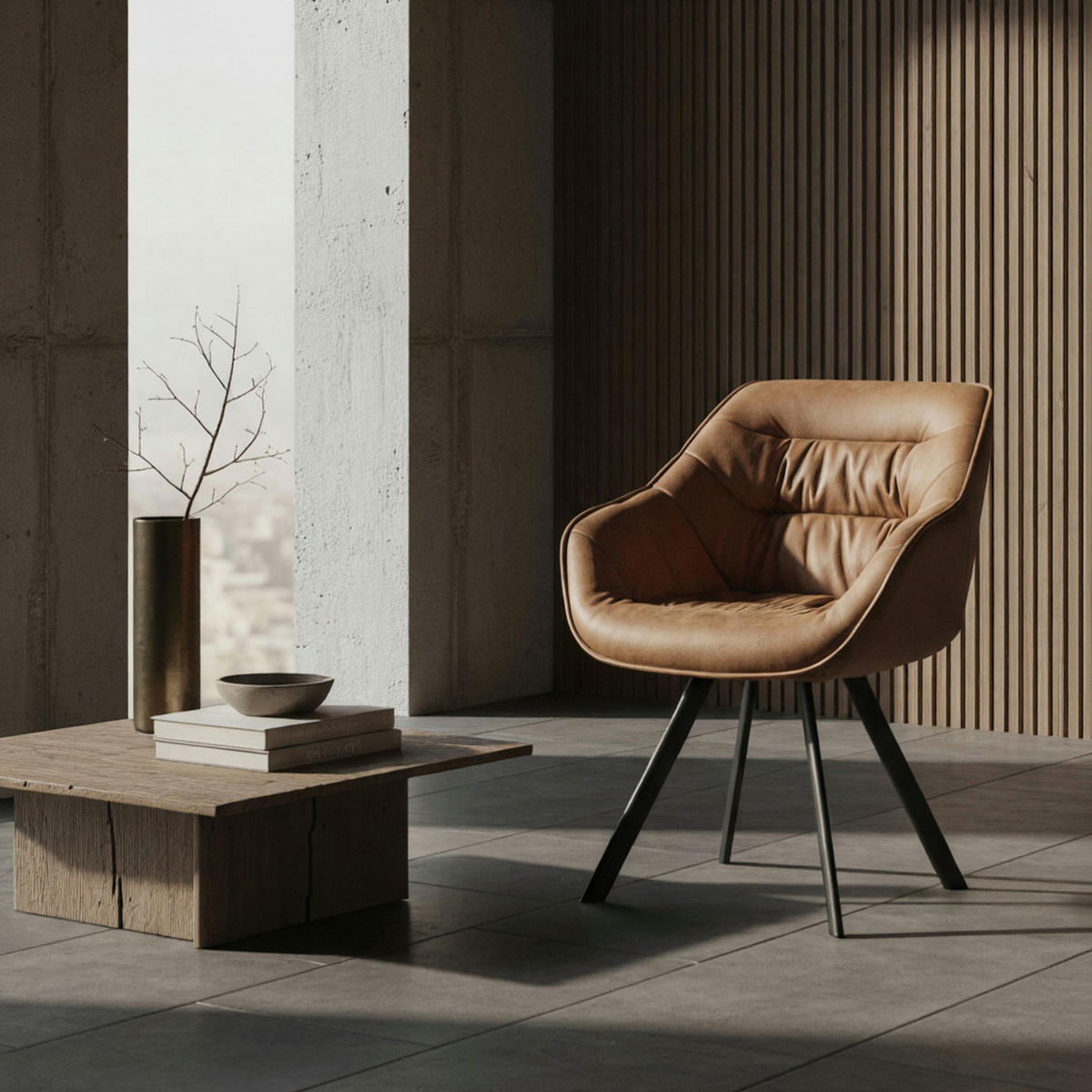 ESSZIMMERSTUHL Samtbezug mit Metallgestell Modern gepolstert, Beige - Beige/Schwarz, Textil/Metall (64/85/60cm) - KADIMA DESIGN