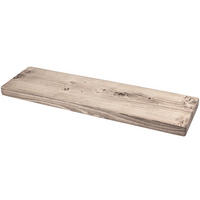WANDREGAL rustikales 30/3,8/210 cm unbehandelt - Braun, Holz (210/3.8/30cm)