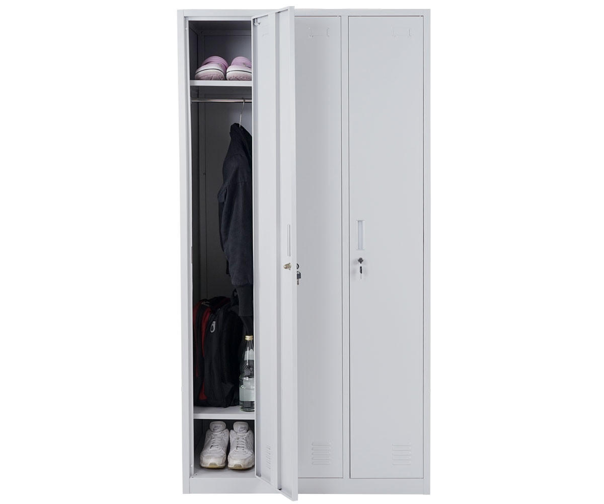SCHLIESSFACH Grau - Grau, Metall (90/180/50cm) - MCW