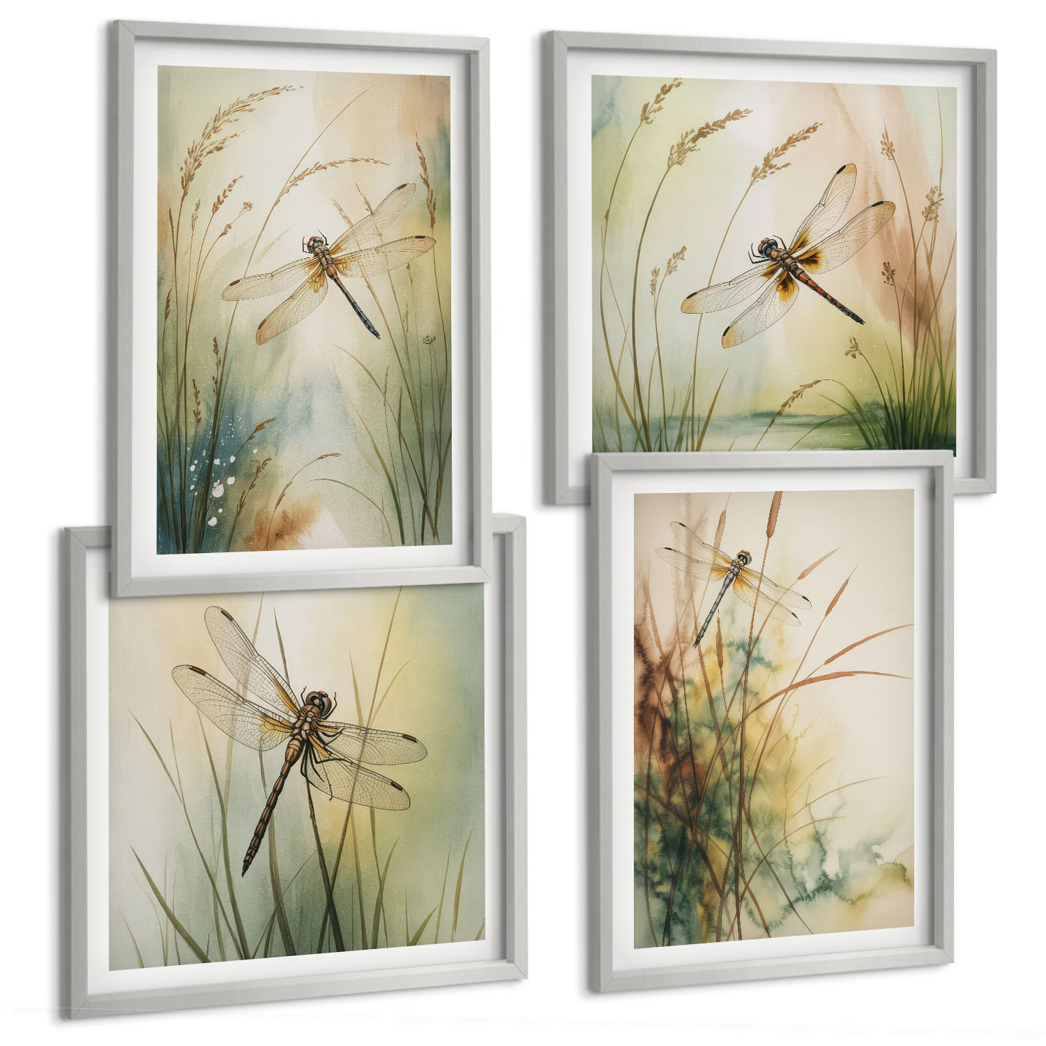 Tulup Bilder Silber 50x50 cm