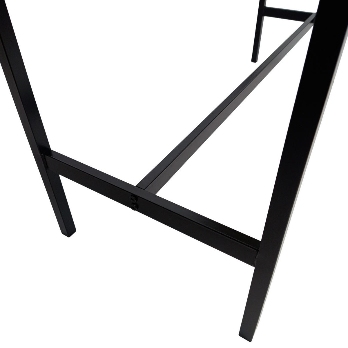 BARTISCH Holzoptik Metall Erlefarben Schwarz Küchentisch 100×40×90 cm - Erlefarben/Schwarz, Holzwerkstoff/Metall (40/100/90cm) - Begryf