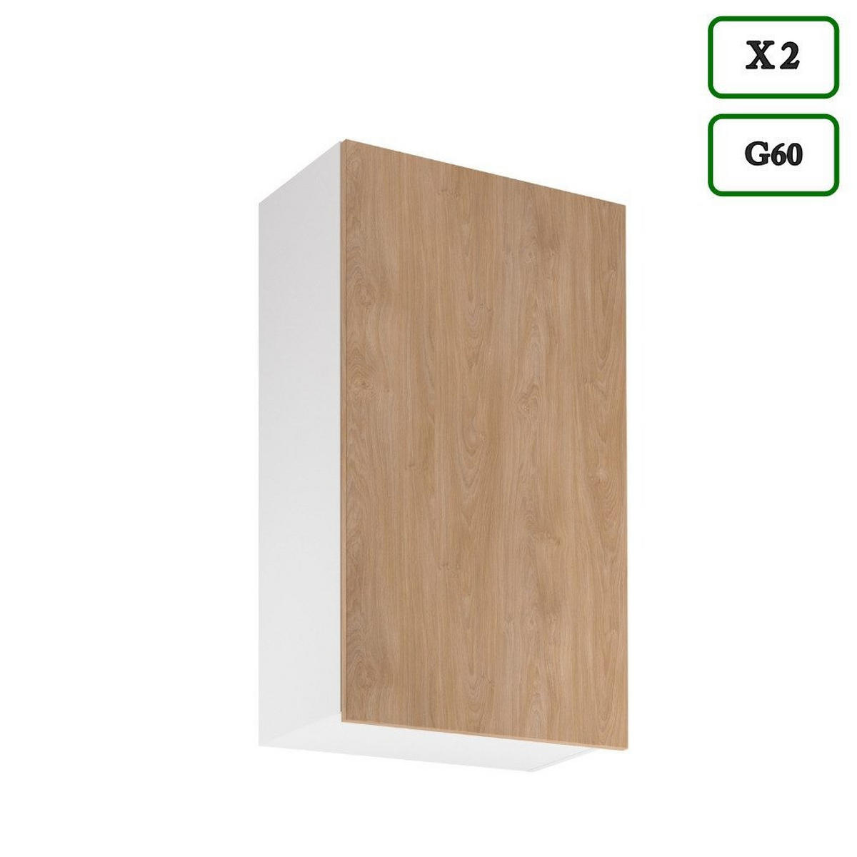 KÜCHENZEILE 400 cm –Sorento K73-M400 - in Sonoma Eiche / Weiß - Schwarz/Weiß, Holz/Metall (400/247/58cm)