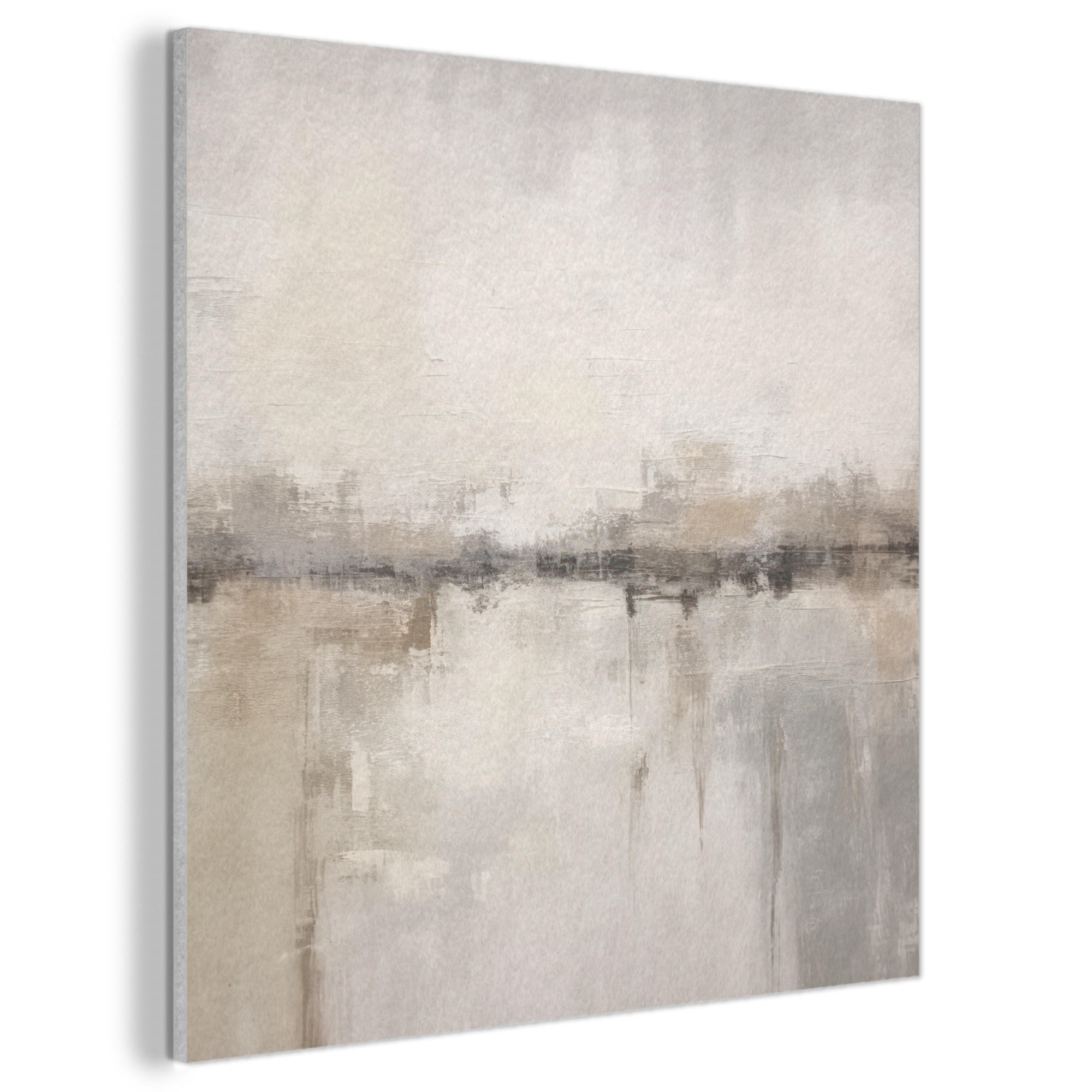AKUSTIKBILD Moderne Kunst - Abstrakt - Beige Akustikpaneele 80x80 cm - Beige, Kunststoff (80/80/0.9cm) - MuchoWow