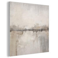 AKUSTIKBILD Moderne Kunst - Abstrakt - Beige Akustikpaneele 80x80 cm - Beige, Kunststoff (80/80/0.9cm) - MuchoWow