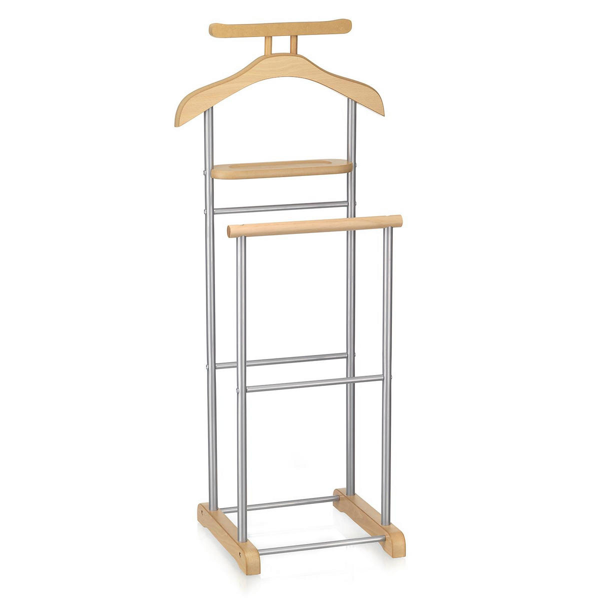 HERRENDIENER MEDINA - Buchefarben, Metall (44/105/35cm) - CARO-Möbel