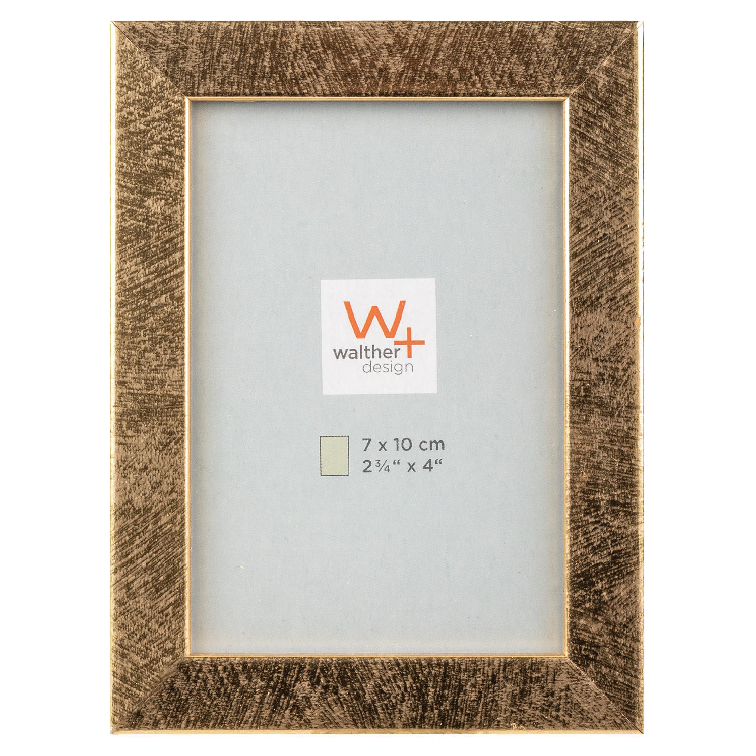 BILDERRAHMEN Peppers Holzrahmen 7x10 Gold - Goldfarben, Holzwerkstoff (9.5/12/1.5cm) - walther design