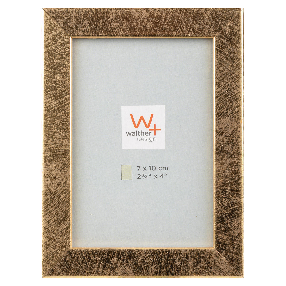 BILDERRAHMEN Peppers Holzrahmen 7x10 Gold - Goldfarben, Holzwerkstoff (9.5/12/1.5cm) - walther design