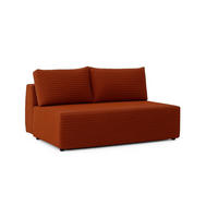 SCHLAFSOFA mit Bettkasten DUO, Stoff Velo, Kupfer - Orange, Holz (198/89/90cm) - Kaiser Möbel