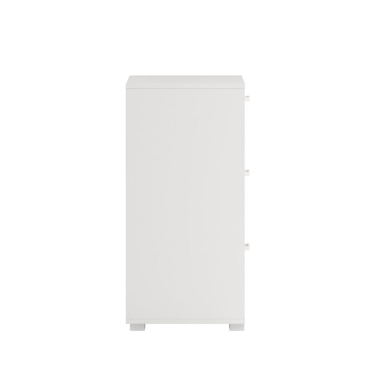 KOMMODE, Sofia, Weiß, Holzwerkstoff, 71 x 40 x 83 cm - Weiß, Holzwerkstoff (71/83/40cm) - ebuy24