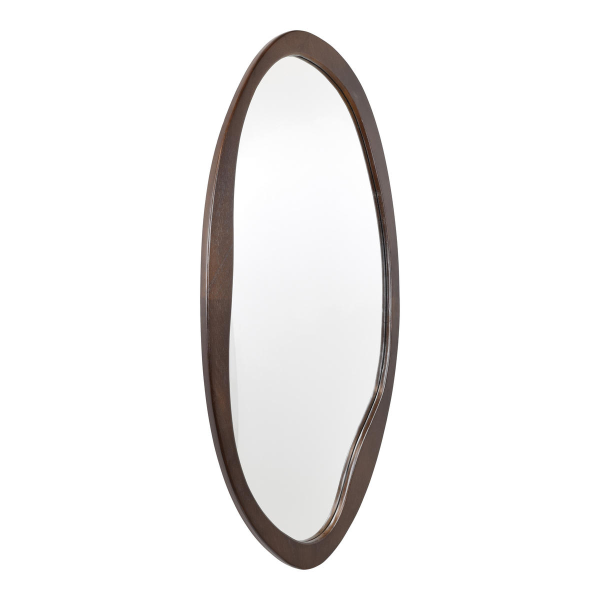 WANDSPIEGEL Yin Braun - Dunkelbraun, Metall (45/90/4cm) - Fragix