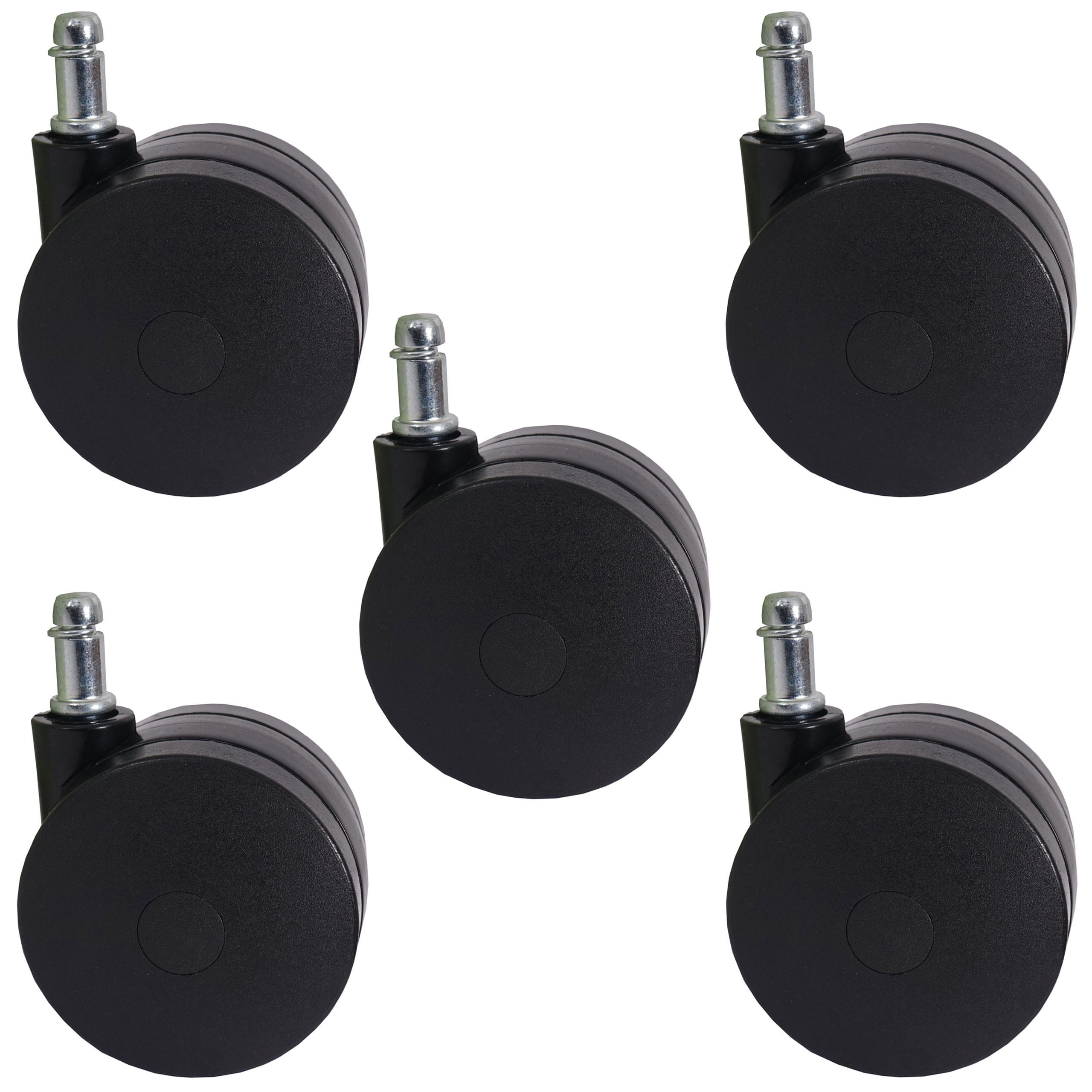 UNIVERSALROLLEN 5ER SET Schwarz, Schwarz - Schwarz, Kunststoff (5/10/7cm) - MCW