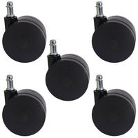 UNIVERSALROLLEN 5ER SET Schwarz, Schwarz - Schwarz, Kunststoff (5/10/7cm) - MCW