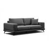 SOFA MEDIOLANE 3-Sitzer, schwarz - Schwarz, Holzwerkstoff/Textil (233/87/96cm) - Courtois Laville