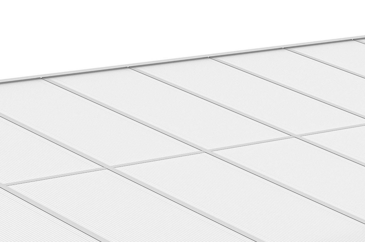 PERGOLA / CARPORT Kleo Weiß 5,5m x 3m - Weiß, Metall (556/270/300cm) - Cazeboo