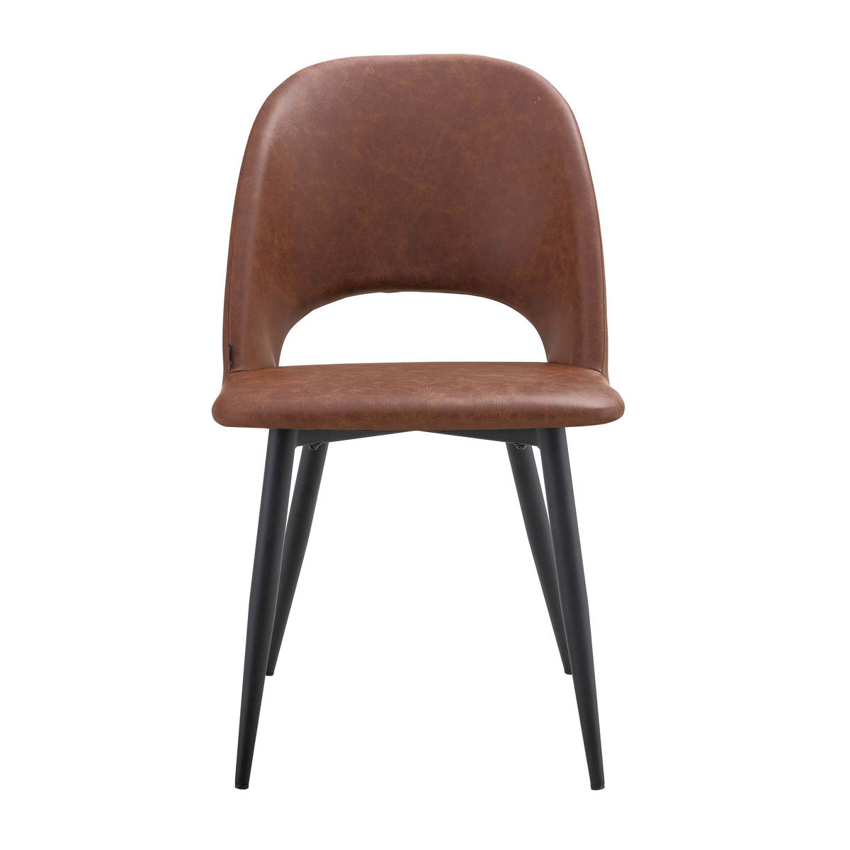 STÜHLE 2-tlg., Braun - Braun, Metall (50/82/60cm) - Oviala