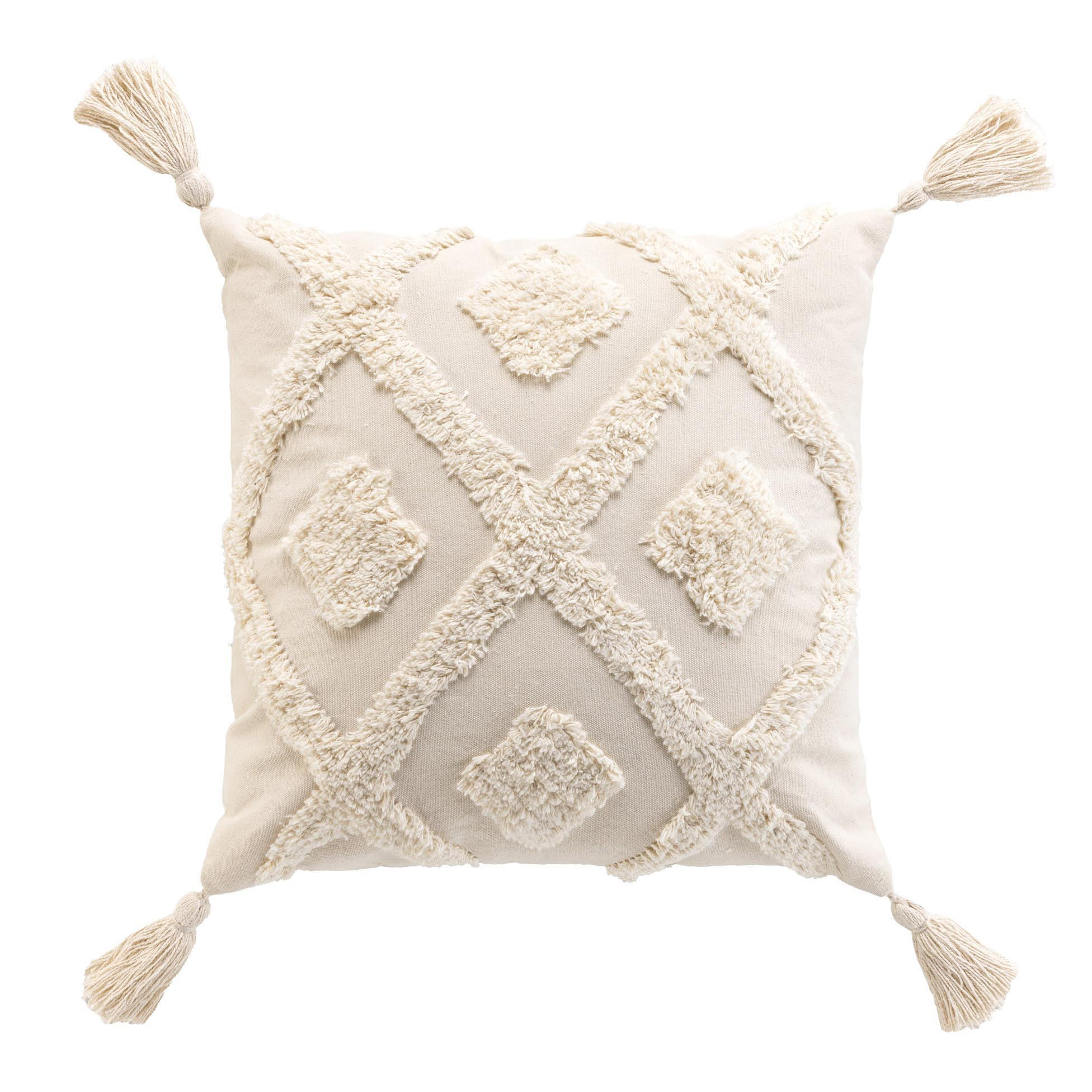 KISSEN Inca 40/40 cm - Beige, Naturmaterialien (40/40cm) - Douceur d´intérieur