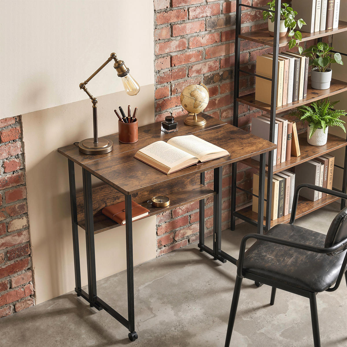 SCHREIBTISCH Rostfarben 58.0/80.0/75.0 cm - Rostfarben, Holzwerkstoff (58/80/75cm)