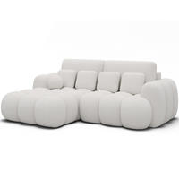 ECKSOFA COVELION L-Form – Schlaffunktion, Bettkasten, Wellenfederung, HR-Kaltschaum, inkl. Kissen, moderner Wohnkomfort - Weiß, Kunststoff (260/167cm) - Wohnideebilder
