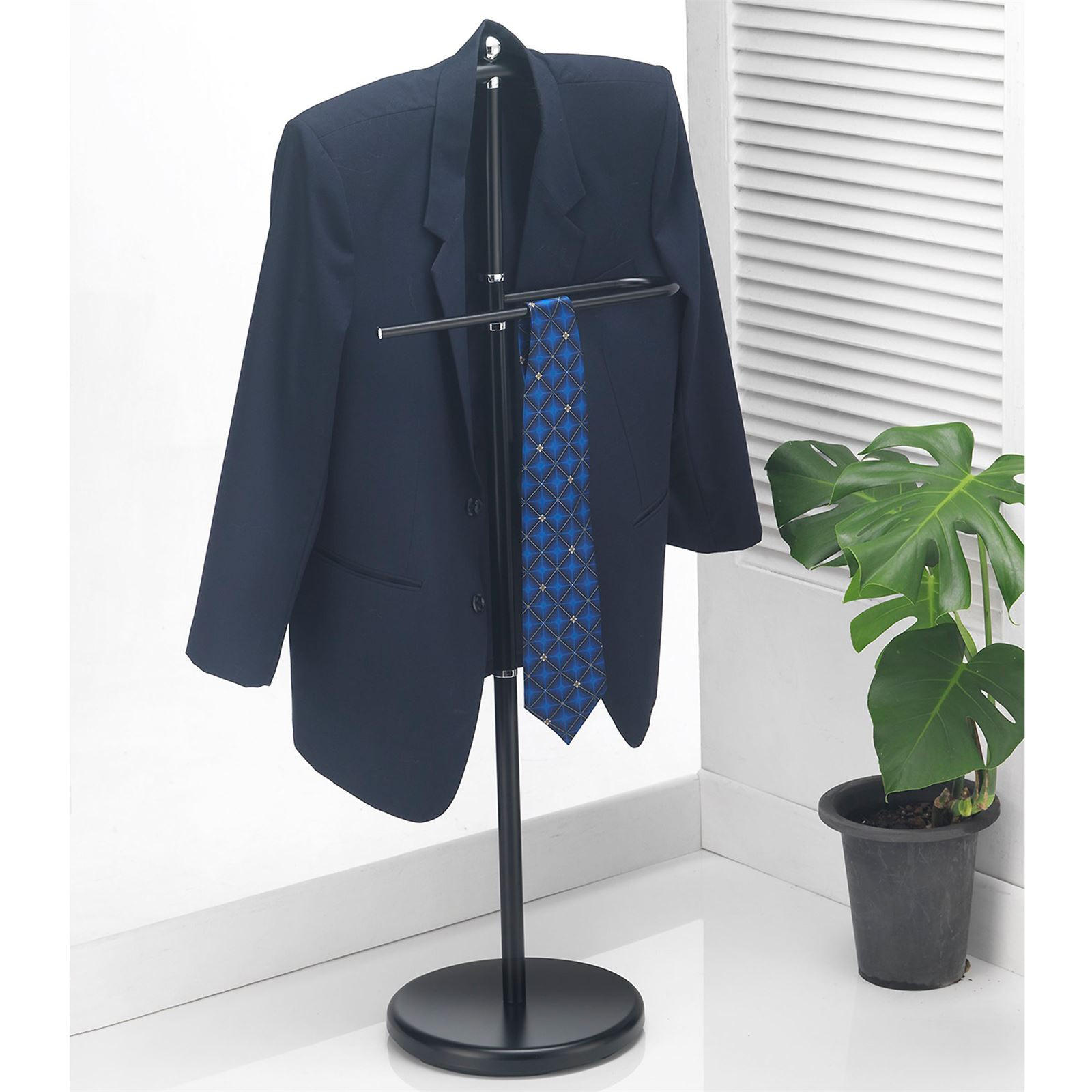 Thumbnail - CARO-Möbel Herrendiener, Schwarz, Metall, Mode, 45x108x27 cm, Schlafzimmer, Herrendiener