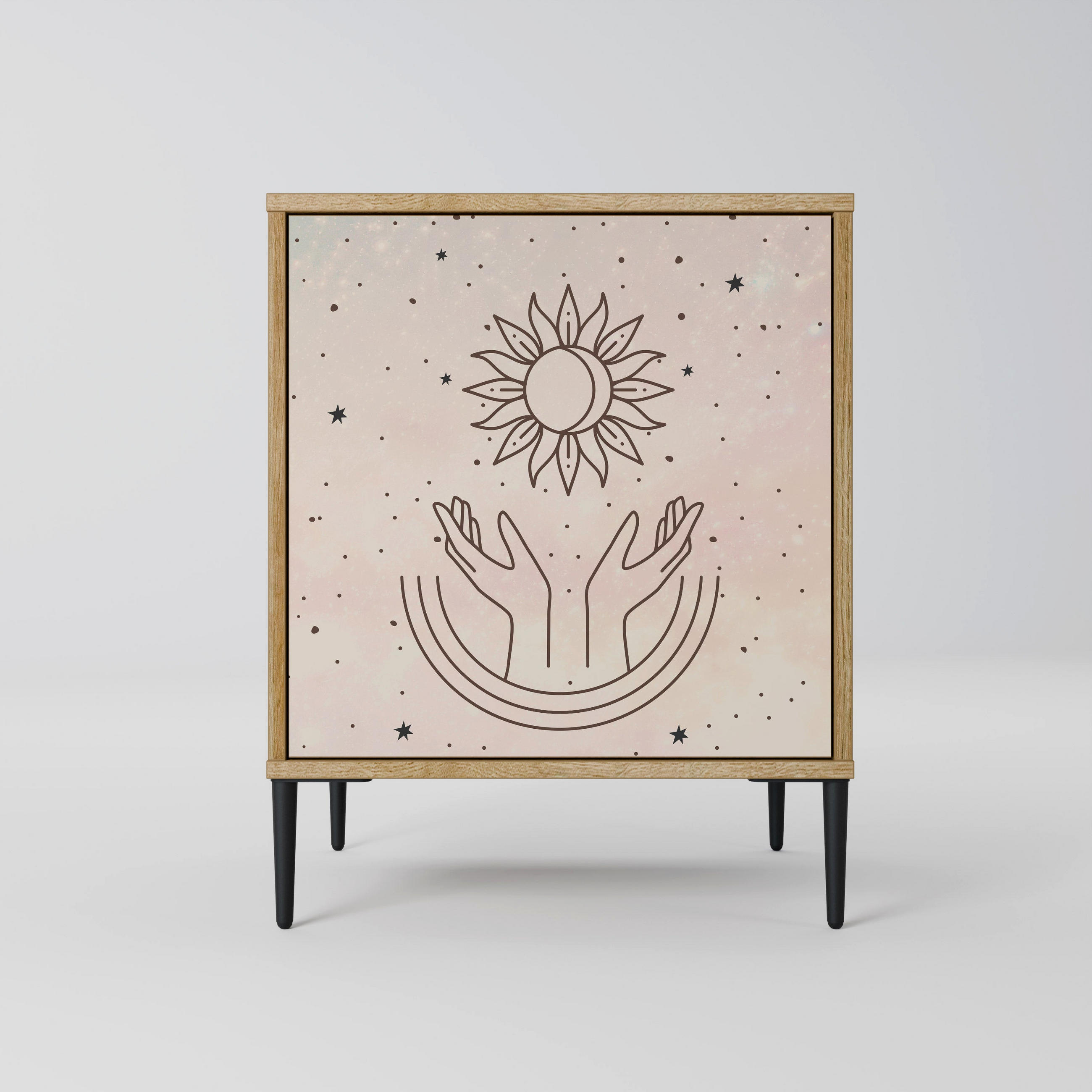 SpaceRebels Sideboard Eiche 57.5x72.5x42 cm