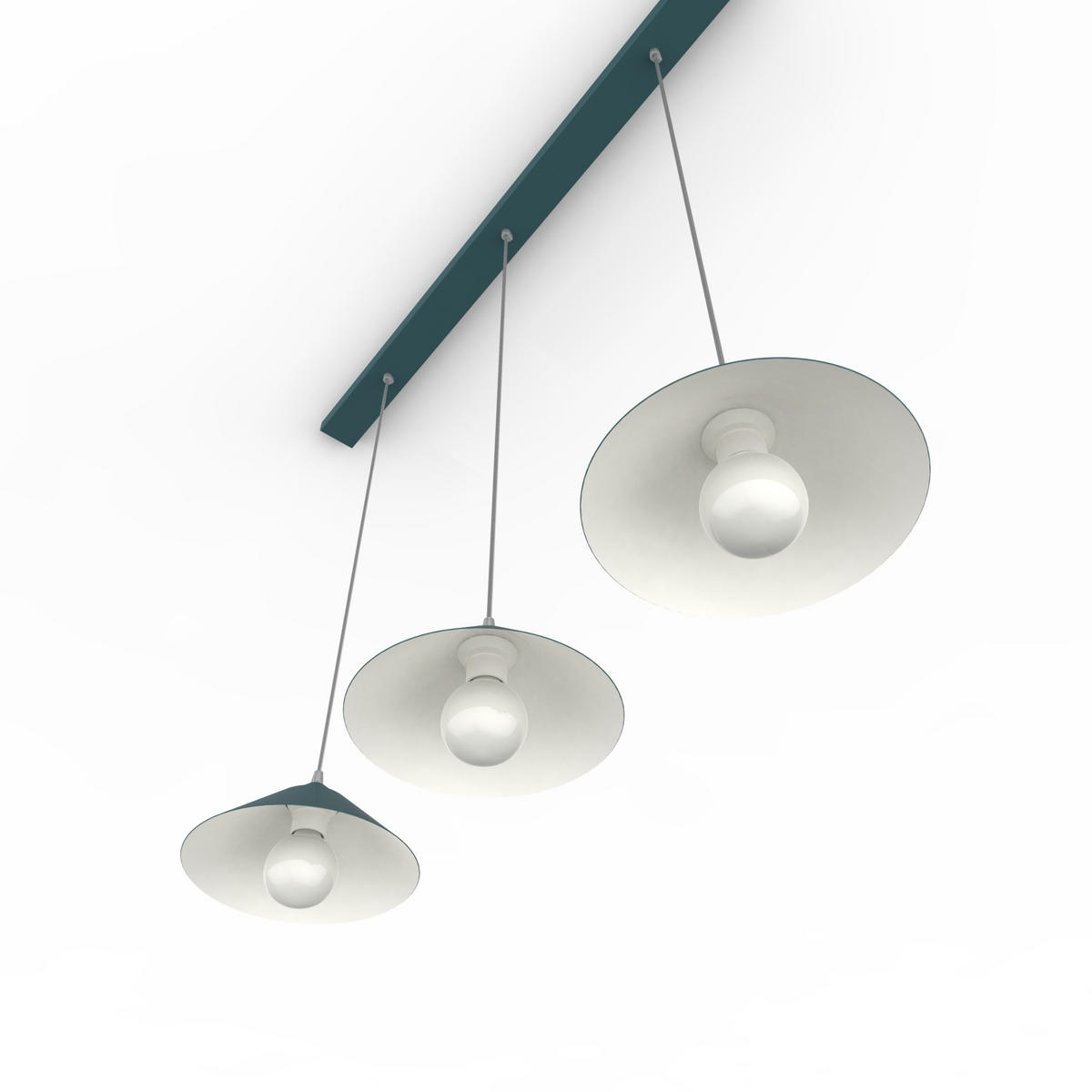 HÄNGELEUCHTE - Schwarz, Metall (25/100/120cm) - Lumicom