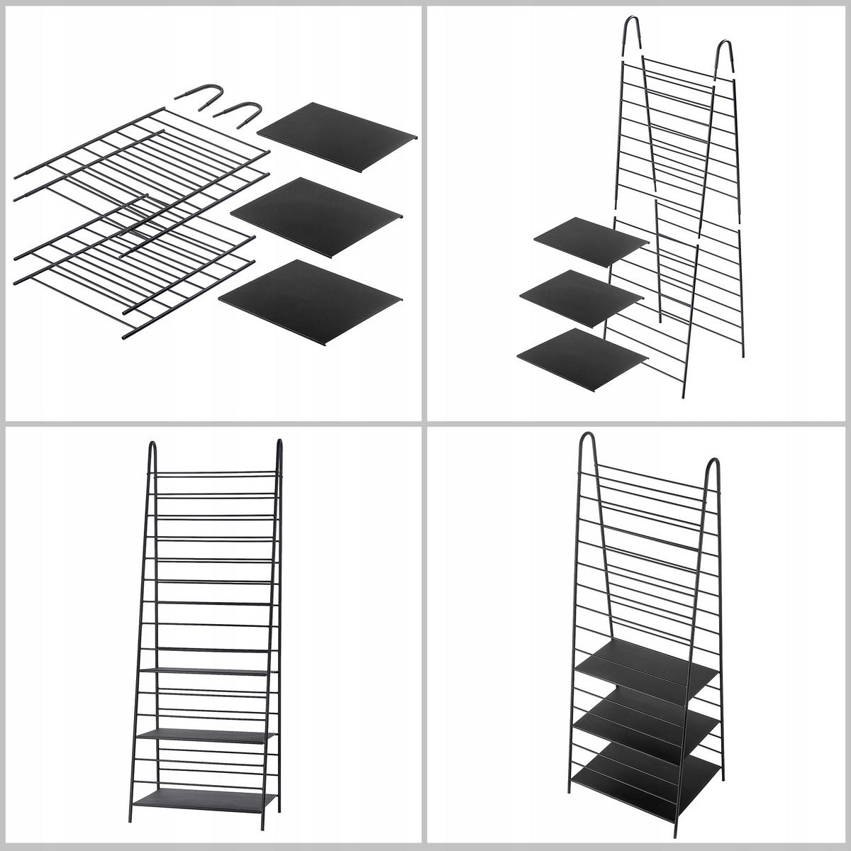 RANKGITTERLEITER, 60 x 172 cm, Schwarz - Schwarz, Metall (49/172cm) - KADAX