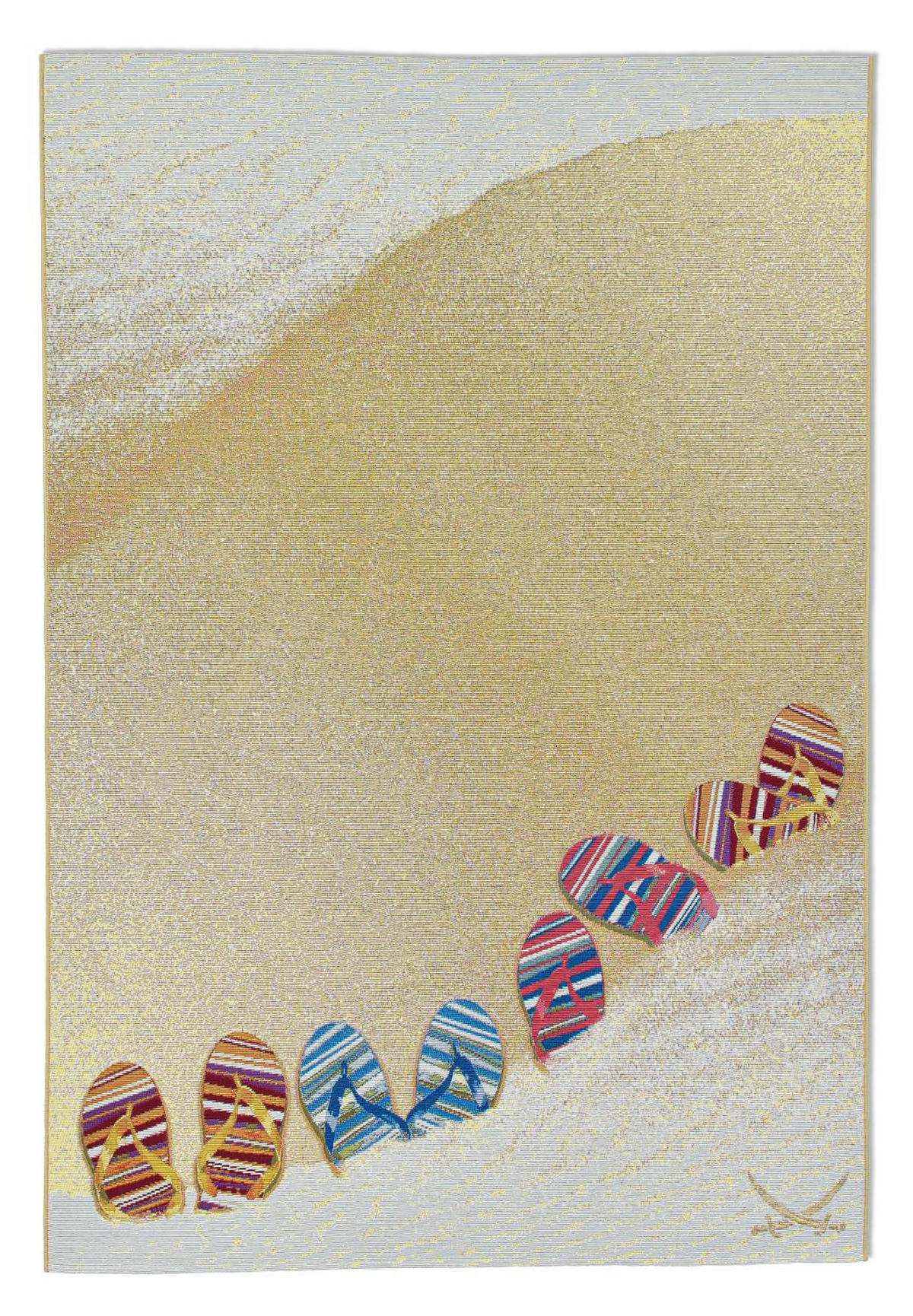 OUTDOORTEPPICH Rantum Beach 130x190 cm - Beige, Textil (130/190cm) - Sansibar SYLT