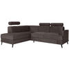 ECKSCHLAFSOFA Kordian links hellbraun - Hellbraun, Textil (250/200cm) - Beautysofa