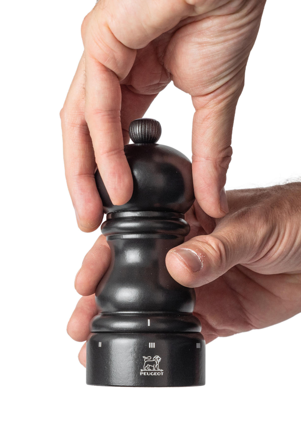 SALZMÜHLE Paris uSelect 12cm Buchenholz Satinschwarz Zirkonia-Mahlwerk - Schwarz, Holz (5.9/12/5.9cm) - PEUGEOT