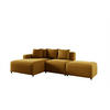 ECKSOFA Megan Xs In Stoff Salvador - Honig, Holzwerkstoff/Textil (304/165cm) - Fun Möbel