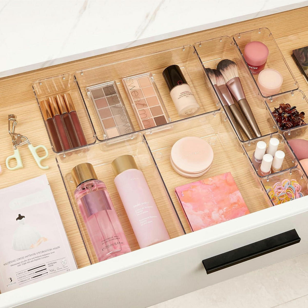 SCHUBLADEN Organizer 10-teiliges Set transparent - Transparent, Kunststoff (22.9/5.6/5.6cm)