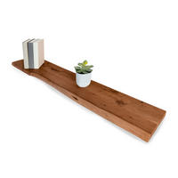 WANDREGAL AMANDA - Braun/Akaziefarben, Holz (110/3/20cm) - SAM