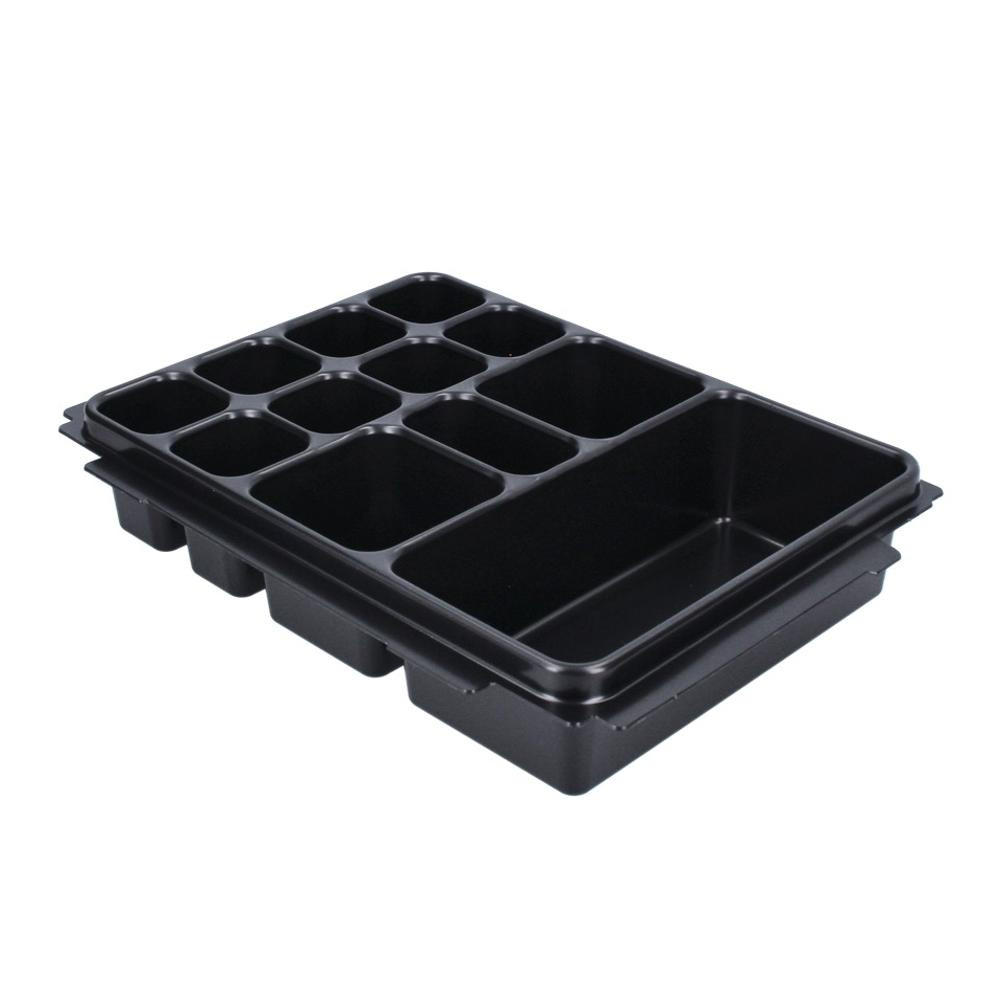 MAKITA P-83674 Universaleinsatz Einlage mit 12 Mulden + Deckenploster für Handwerkzeug im Makpac - Multicolor, Kunststoff (26/14/38cm) - Makita