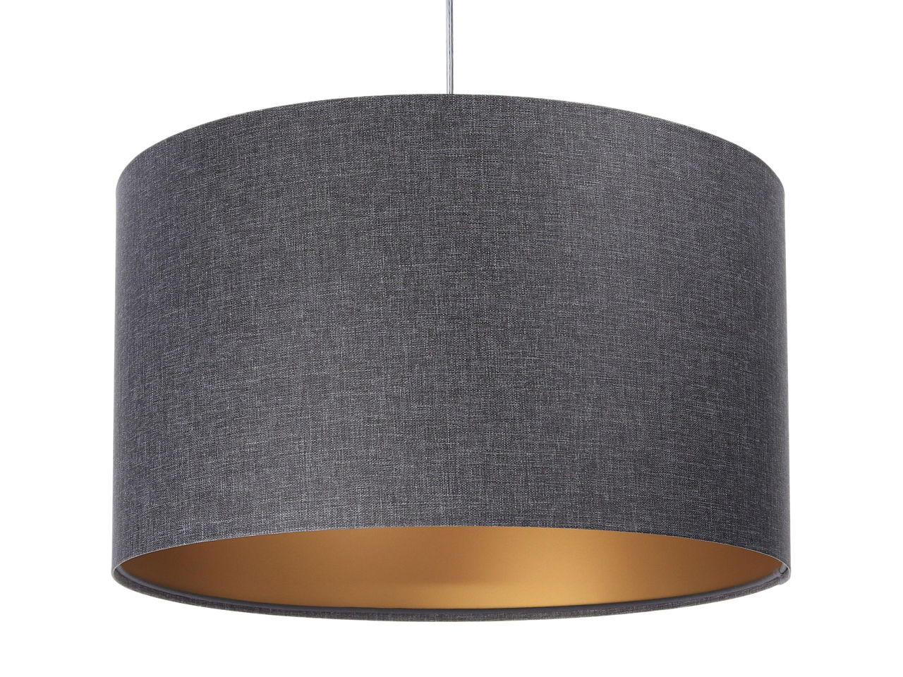HÄNGELEUCHTE Grau 50/30 cm - Goldfarben/Grau, Kunststoff (50/0.6/30cm) - ONZENO