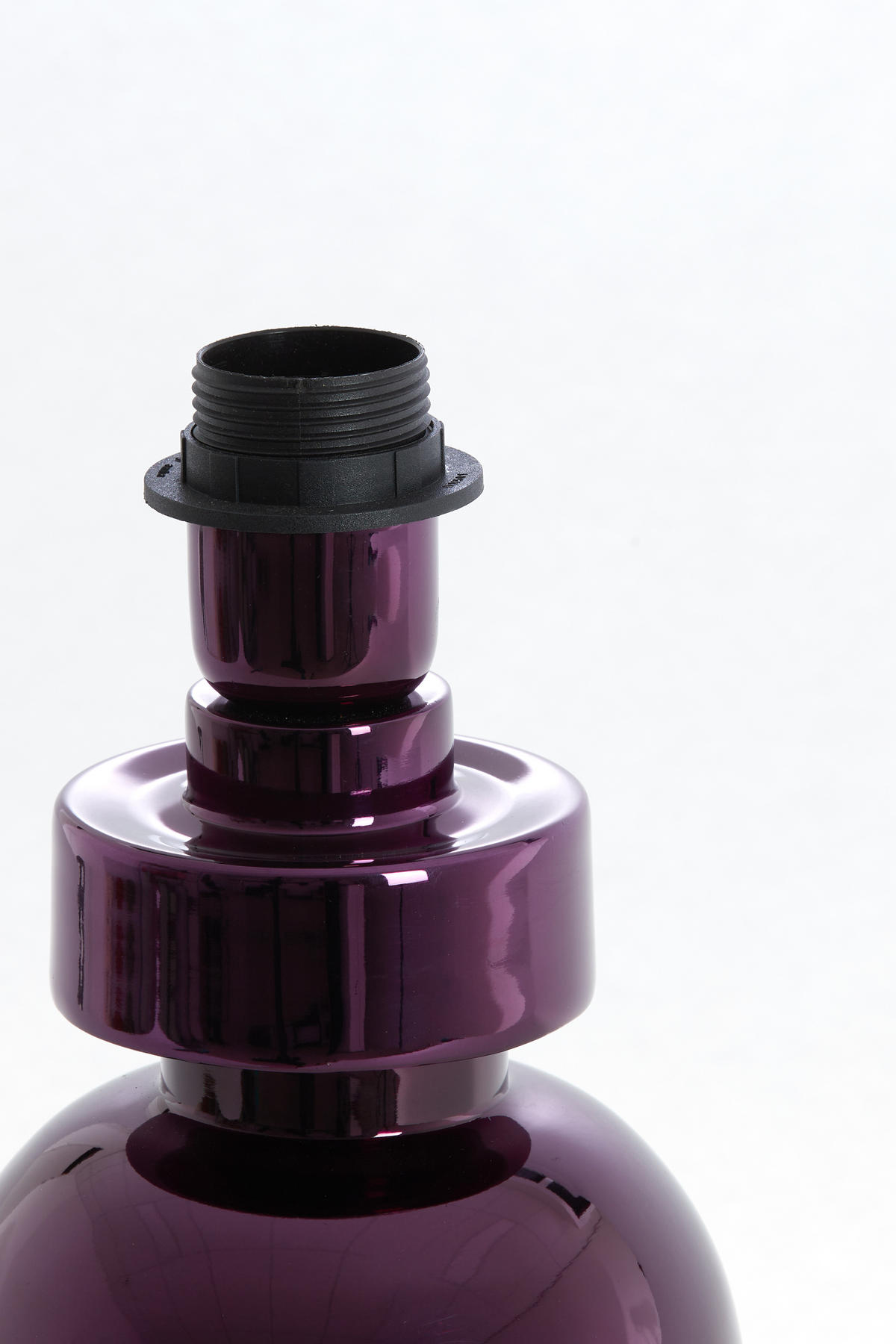 LAMPENSOCKEL Bodiosa Lila 15/15/32 cm - Lila, Metall (15/15/32cm) - Light & Living