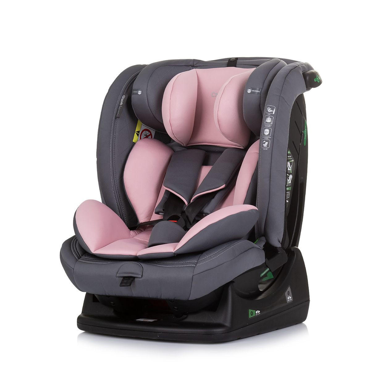 KINDERSITZ i-Size Aviato rosa (40 - 150 cm) Gruppe 0/1/2/3, verstellbar - Rosa, Kunststoff (44/58/51cm) - Chipolino